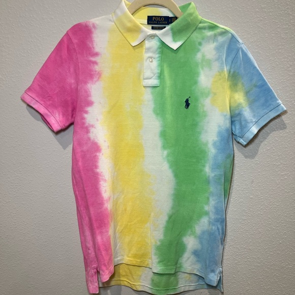 Polo Ralph Lauren Men's Tie Dye Polo Shirt Size S - Picture 3 of 12
